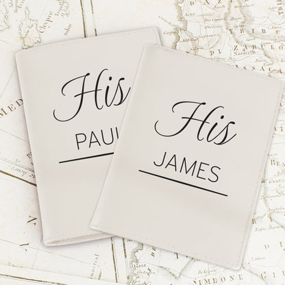 Personalised Couples Cream Passport Holders - image 6