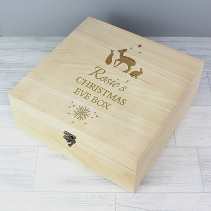 Personalised Christmas Large Wooden Keepsake Box - image 3