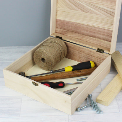 Personalised Box of Man Crap Large Wooden Keepsake Box - image 4
