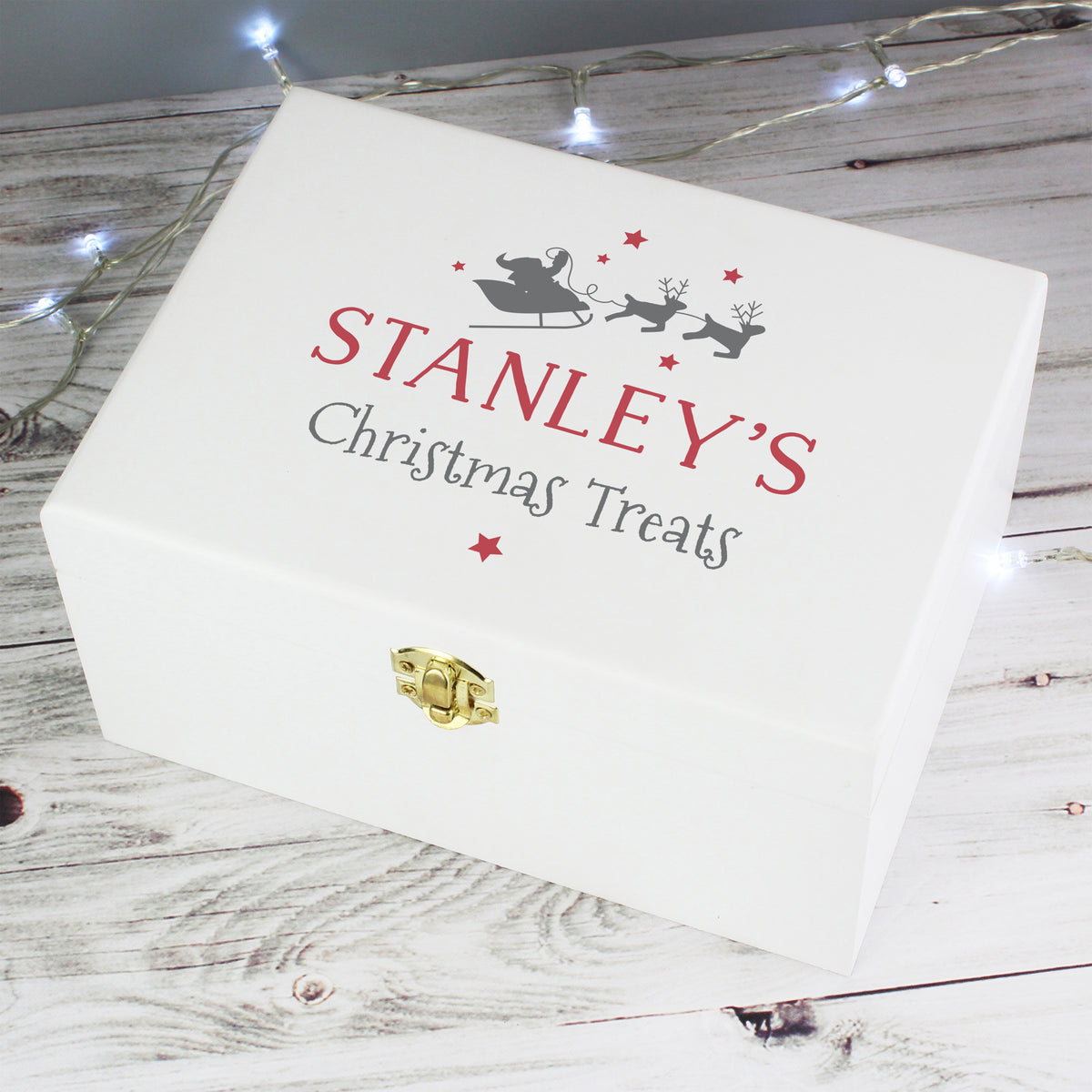 White personalised Christmas Eve box – additional product image