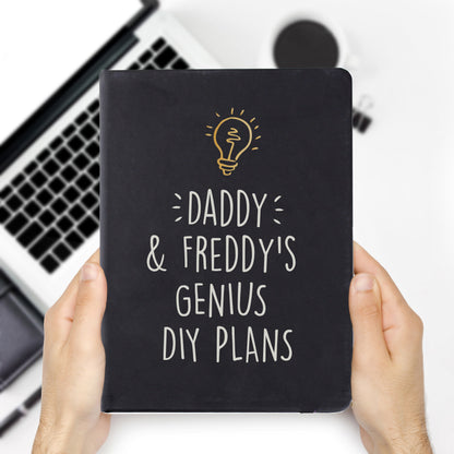 Personalised Light Bulb Black Hardback Notebook - image 3