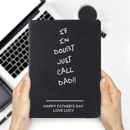 Personalised Free Text Black Hardback Notebook - image 3