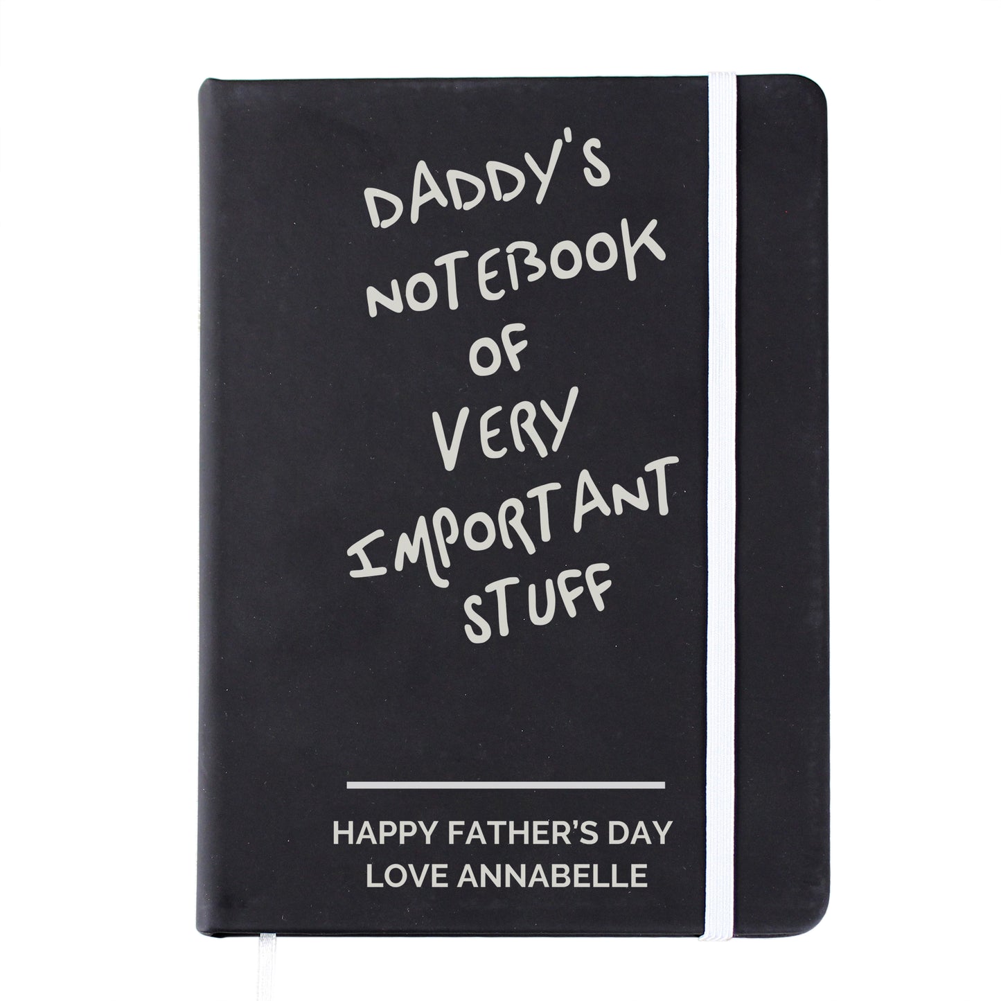 Personalised Free Text Black Hardback Notebook - image 5