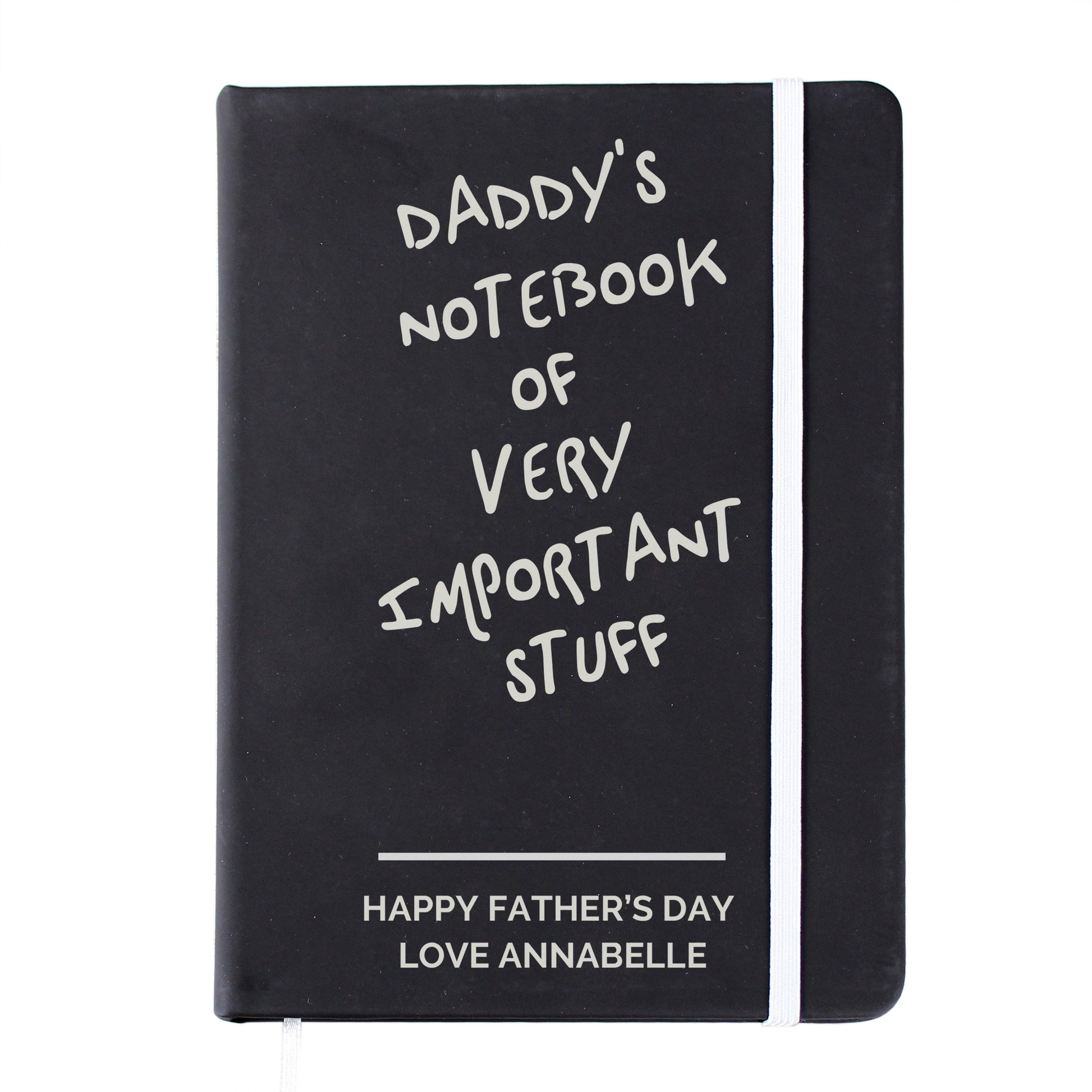 Personalised Free Text Black Hardback Notebook - image 5