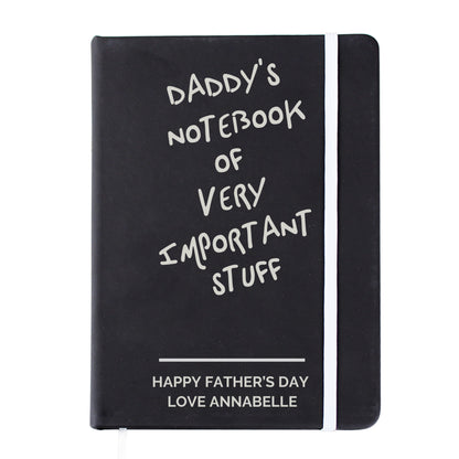 Personalised Free Text Black Hardback Notebook - image 5