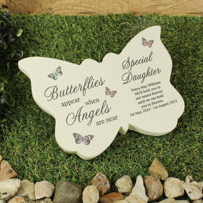 Personalised Butterflies Appear Memorial Printed Resin Butterfly - image 2