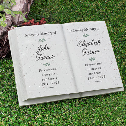 Personalised Couples In Loving Memory Resin Book - image 4