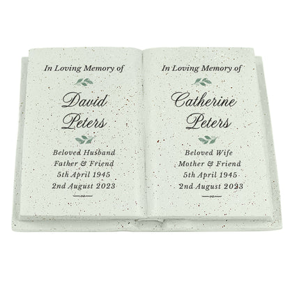 Personalised Couples In Loving Memory Resin Book - image 5