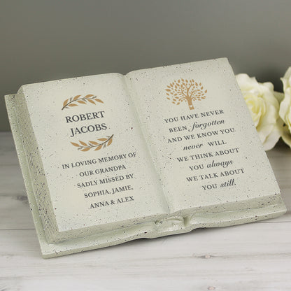 Personalised Family Tree Memorial Resin Book - image 2
