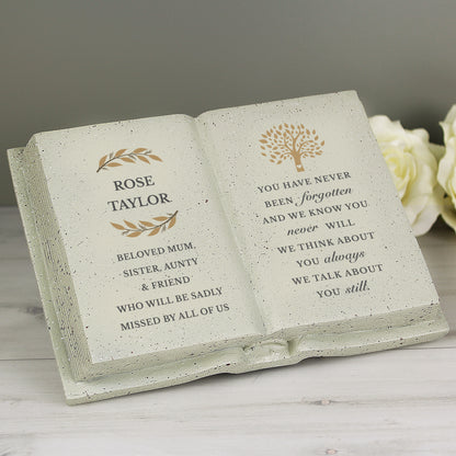 Personalised Family Tree Memorial Resin Book - image 4