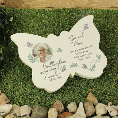 Personalised Butterflies Appear Photo Upload Memorial Resin Butterfly - image 2