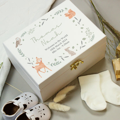 Personalised Woodland Animal Wooden Keepsake Box - image 7