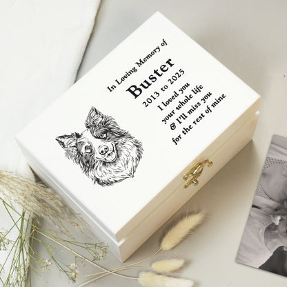 Personalised Dog Breed Memorial Small Keepsake Box - image 4