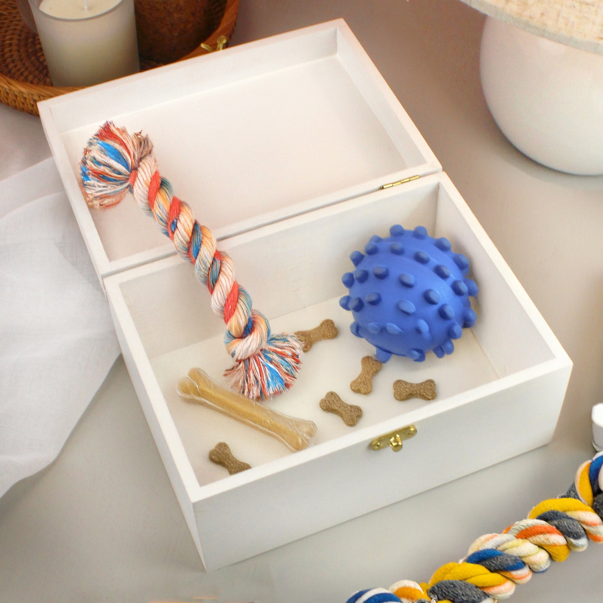 Personalised Dog Breed White Wooden Storage Box - image 6