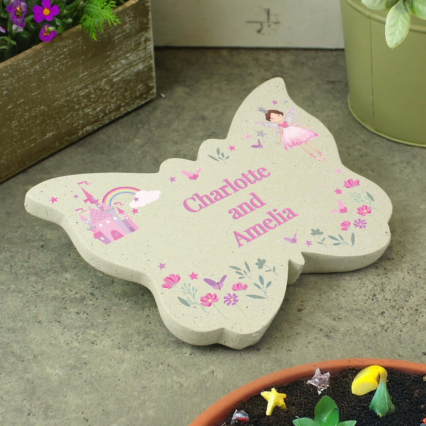 Personalised Fairy Princess Garden Butterfly Ornament - image 2
