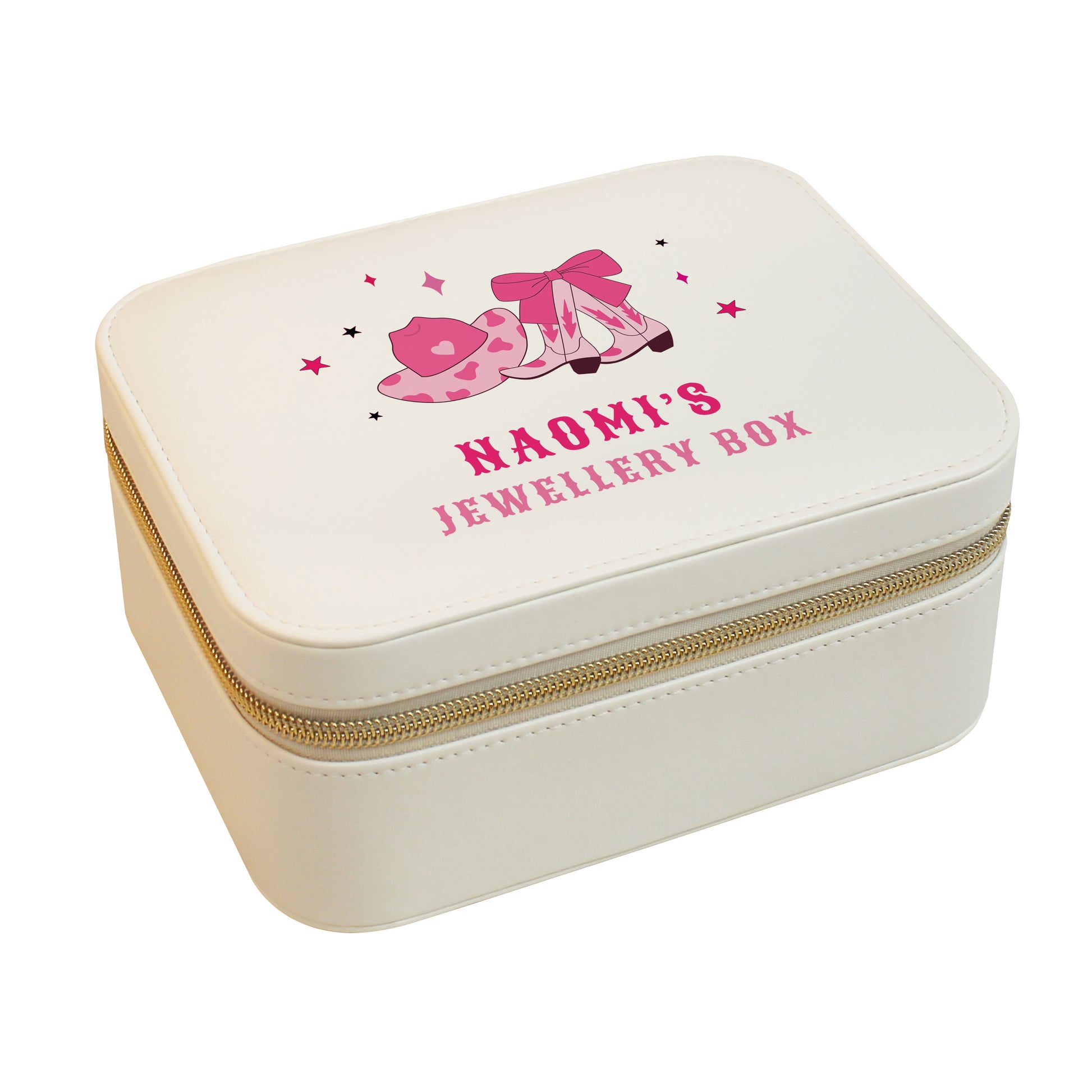 Personalised Cowgirl Travel Jewellery Box – Western Birthday Gift for Her - image 5