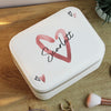 Personalised Heart Travel Jewellery Box – Romantic Birthday Gift for Her