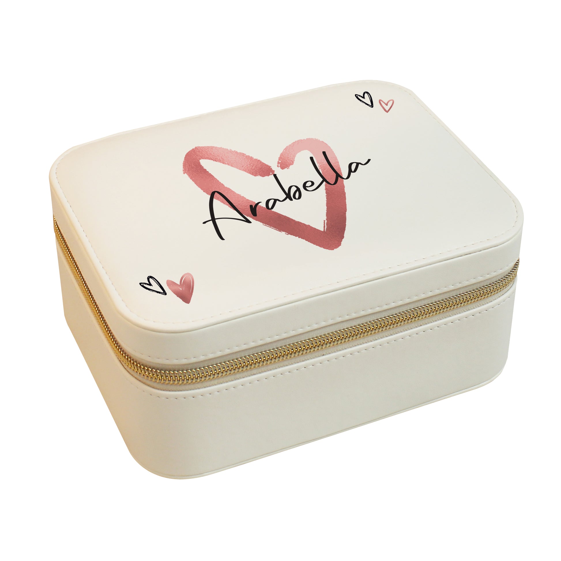 Personalised Heart Travel Jewellery Box – Romantic Birthday Gift for Her - image 5