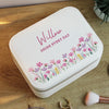Personalised Floral Travel Jewellery Box – Birthday Gift for Her