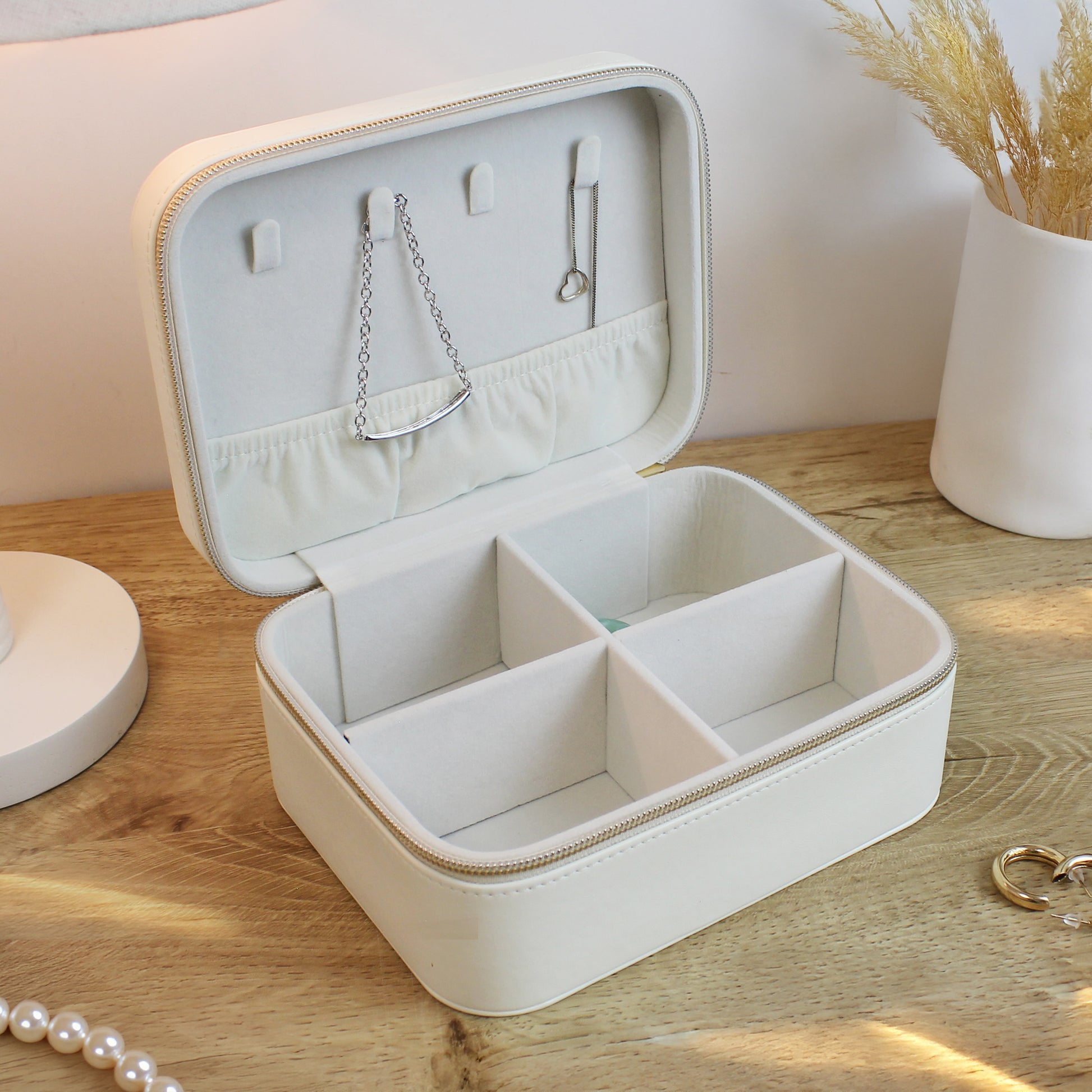 Personalised Botanical Travel Jewellery Box – Birthday Gift for Her - image 4