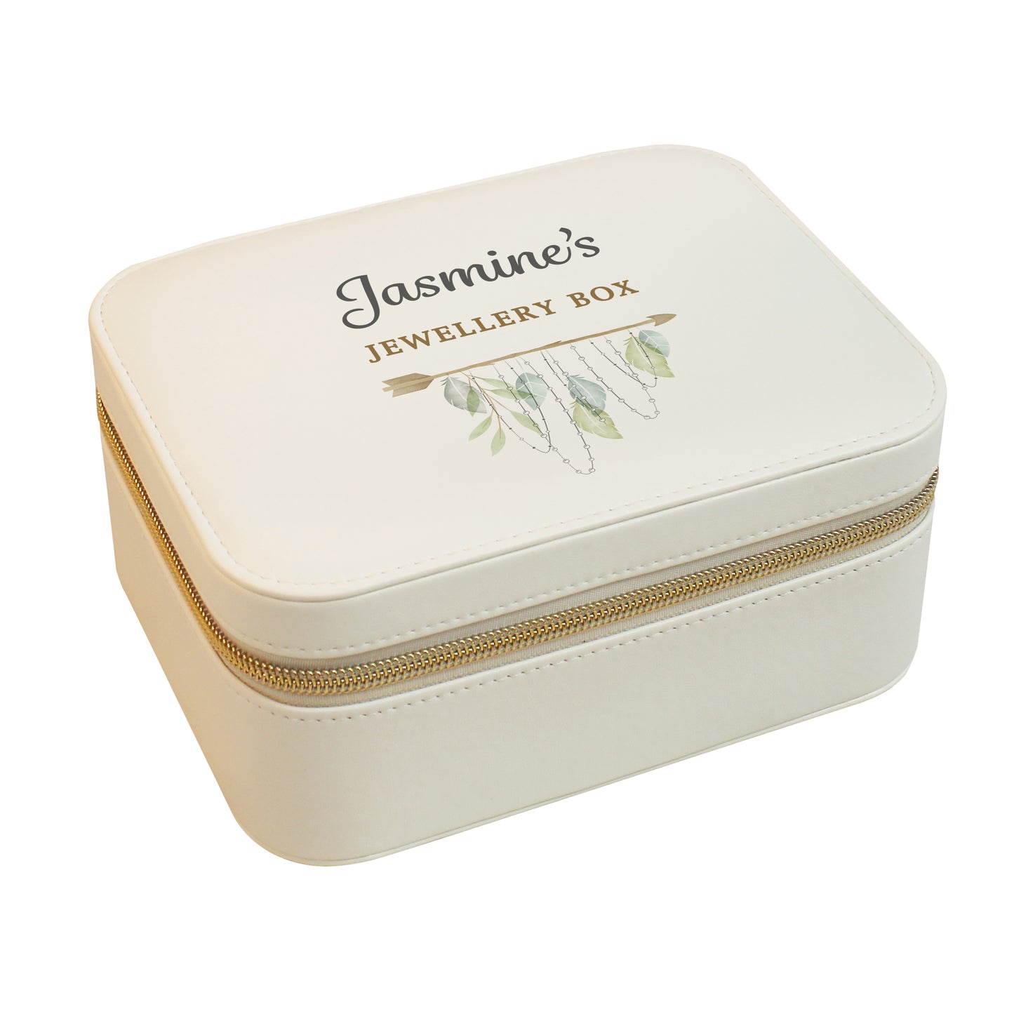 Personalised Botanical Travel Jewellery Box – Birthday Gift for Her - image 5