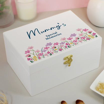 Personalised Floral Wooden Keepsake Box – Birthday Mother's Day Gift for Her - image 3