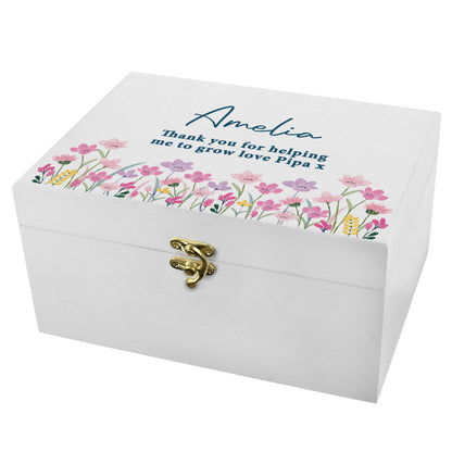 Personalised Floral Wooden Keepsake Box – Birthday Mother's Day Gift for Her - image 5