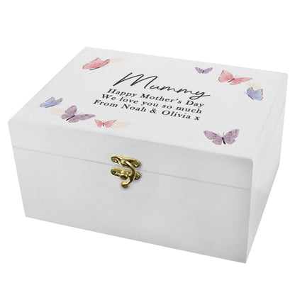 Personalised Butterfly Wooden Keepsake Box – Birthday Mother's Day Gift for Her - image 5