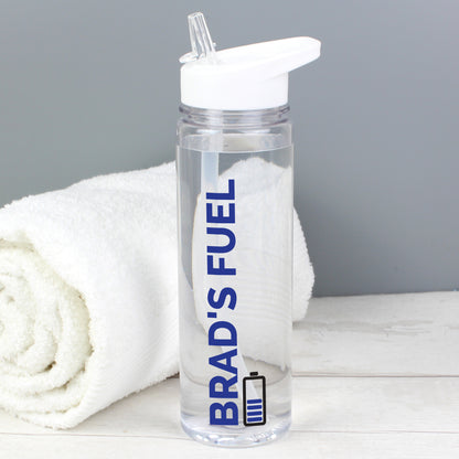 Personalised Blue Fuel Water Bottle from Heartfelt Gifts