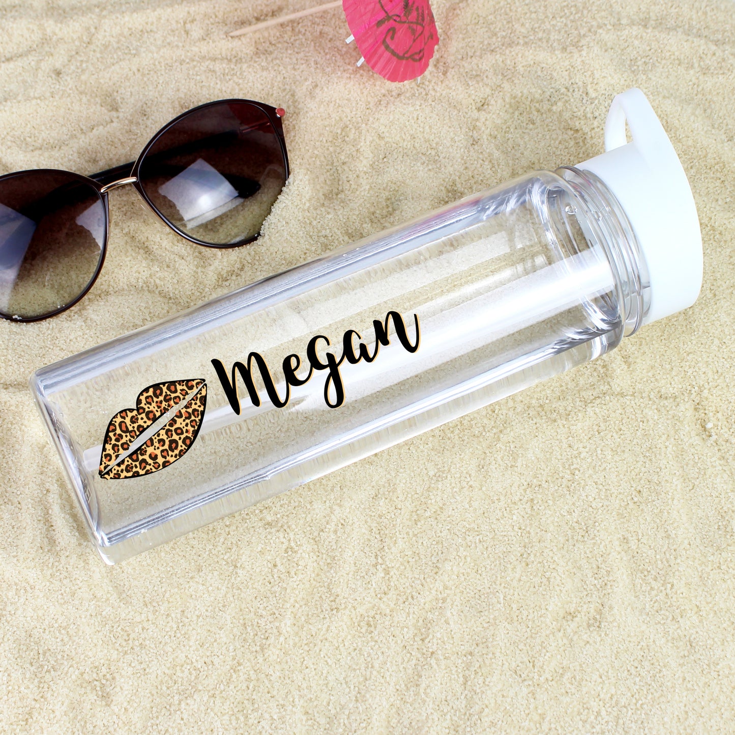 Personalised Leopard Lips Water Bottle - image 3