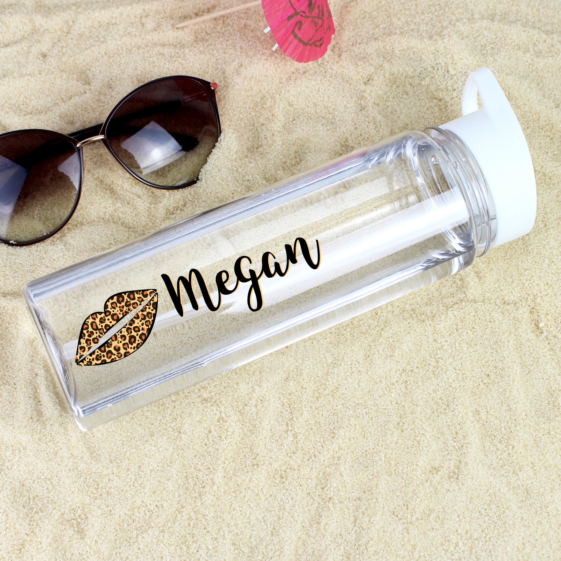 Personalised Leopard Lips Water Bottle - image 3