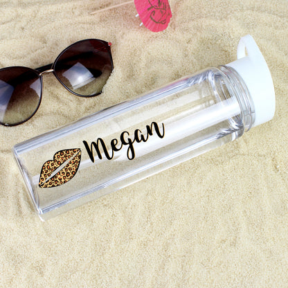 Personalised Leopard Lips Water Bottle - image 3