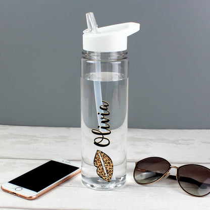 Personalised Leopard Lips Water Bottle - image 5