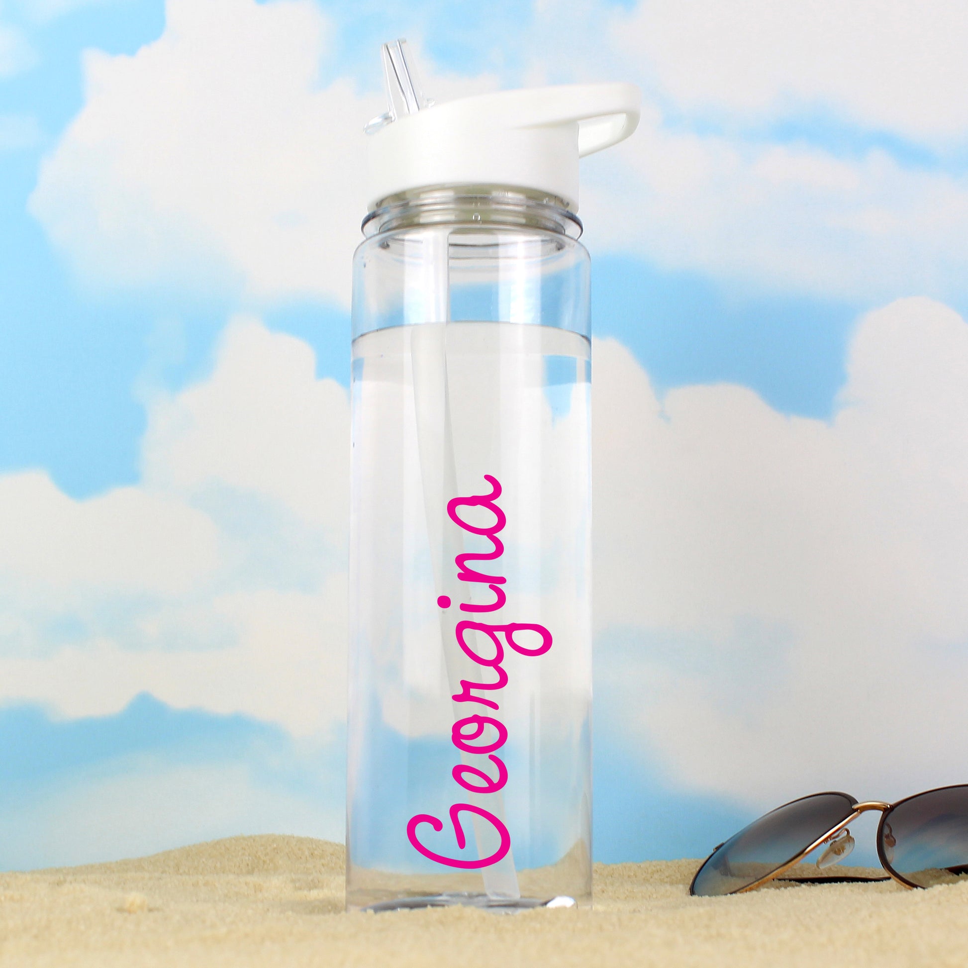 Personalised Pink Name Water Bottle - image 3