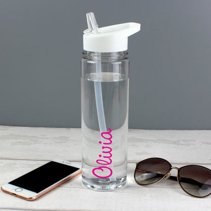 Personalised Pink Name Water Bottle - image 5