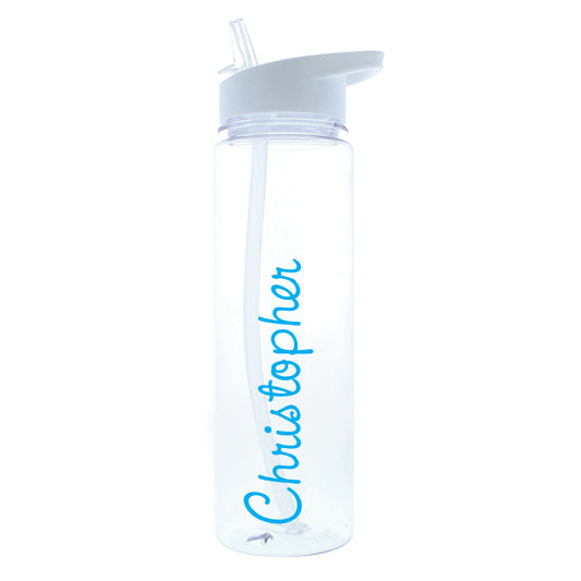 Personalised Blue Name Water Bottle - image 2