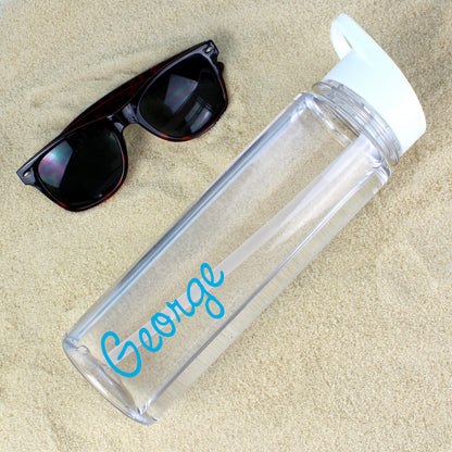 Personalised Blue Name Water Bottle - image 3
