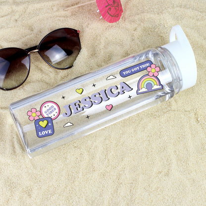 Personalised Good Vibes Water Bottle from Heartfelt Gifts