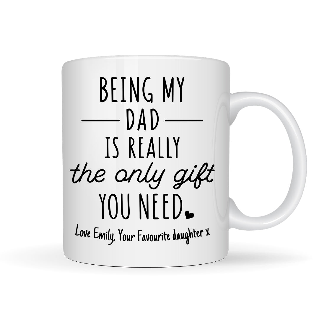 Personalised Being My Dad Mug Gift | Father's Day Gift