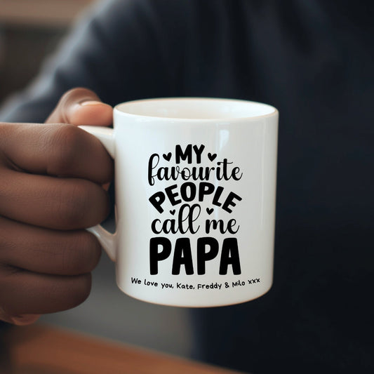My Favourite People Call Me Papa ceramic mug design