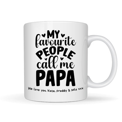 Personalised My Favourite People Call Me Papa Mug Gift | Father's Day Gift
