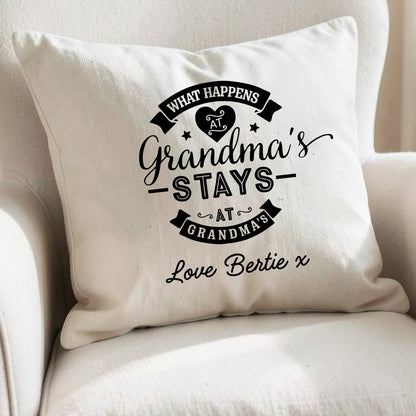 Personalised Grandma's House Funny Cushion
