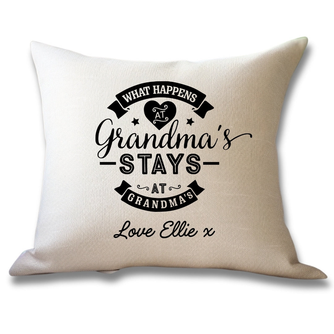 Personalised Grandma's House Funny Cushion