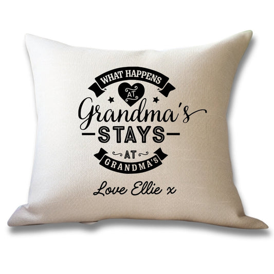 Personalised Grandma's House Funny Cushion