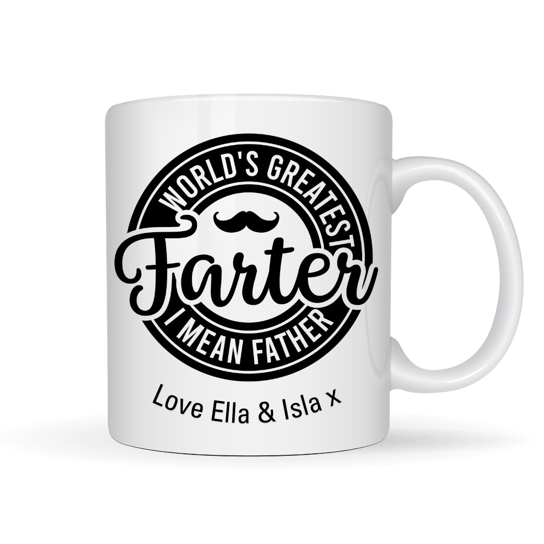 World's Greatest Farter I Mean Father Mug Gift | Dad Father's Day Gift
