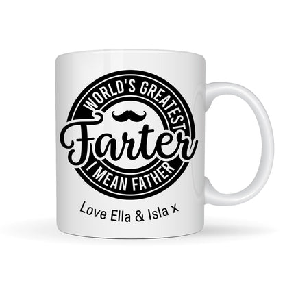 World's Greatest Farter I Mean Father Mug Gift | Dad Father's Day Gift