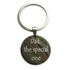 Personalised Round Stainless Steel Message Keyring